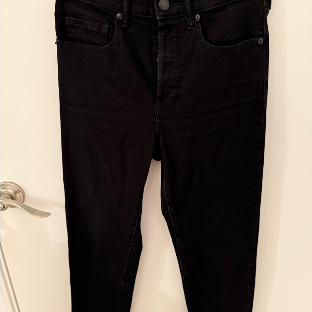 Everlane women’s high rise Black slim straight leg jeans